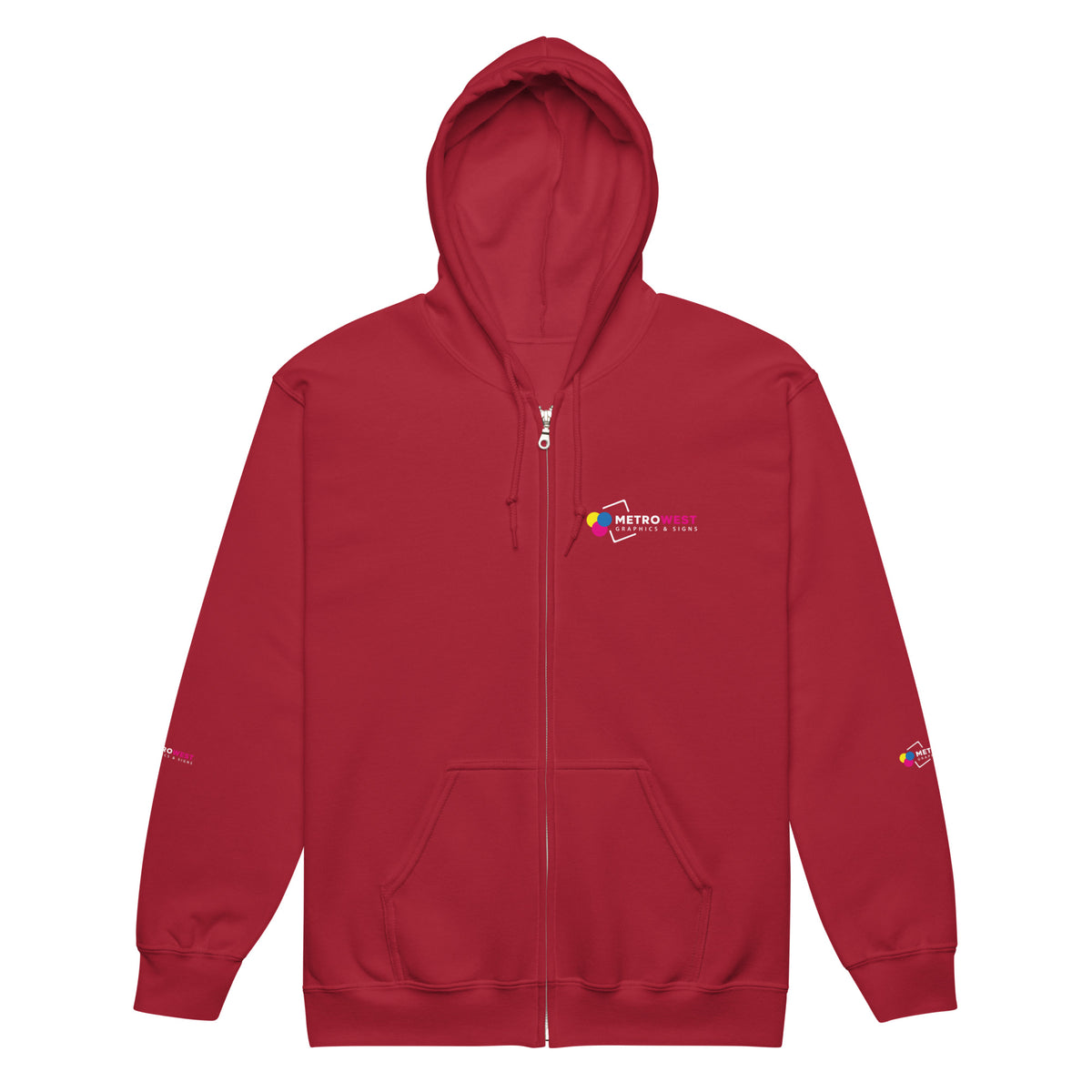 Heavy blend zip hoodie with full-coverage printing, view 6