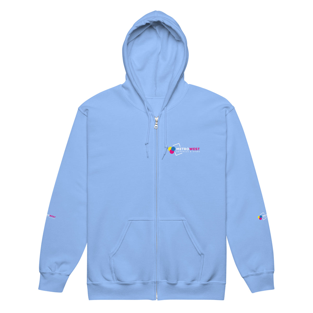 Heavy blend zip hoodie with full-coverage printing, view 11