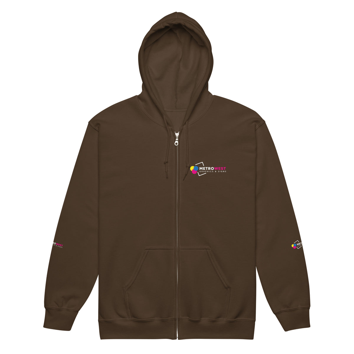 Heavy blend zip hoodie with full-coverage printing, view 3