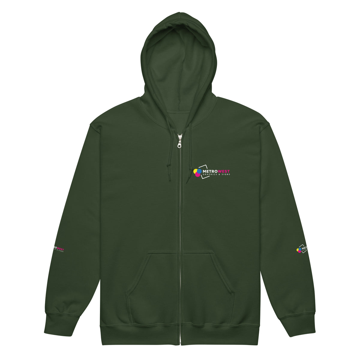 Heavy blend zip hoodie with full-coverage printing, view 4