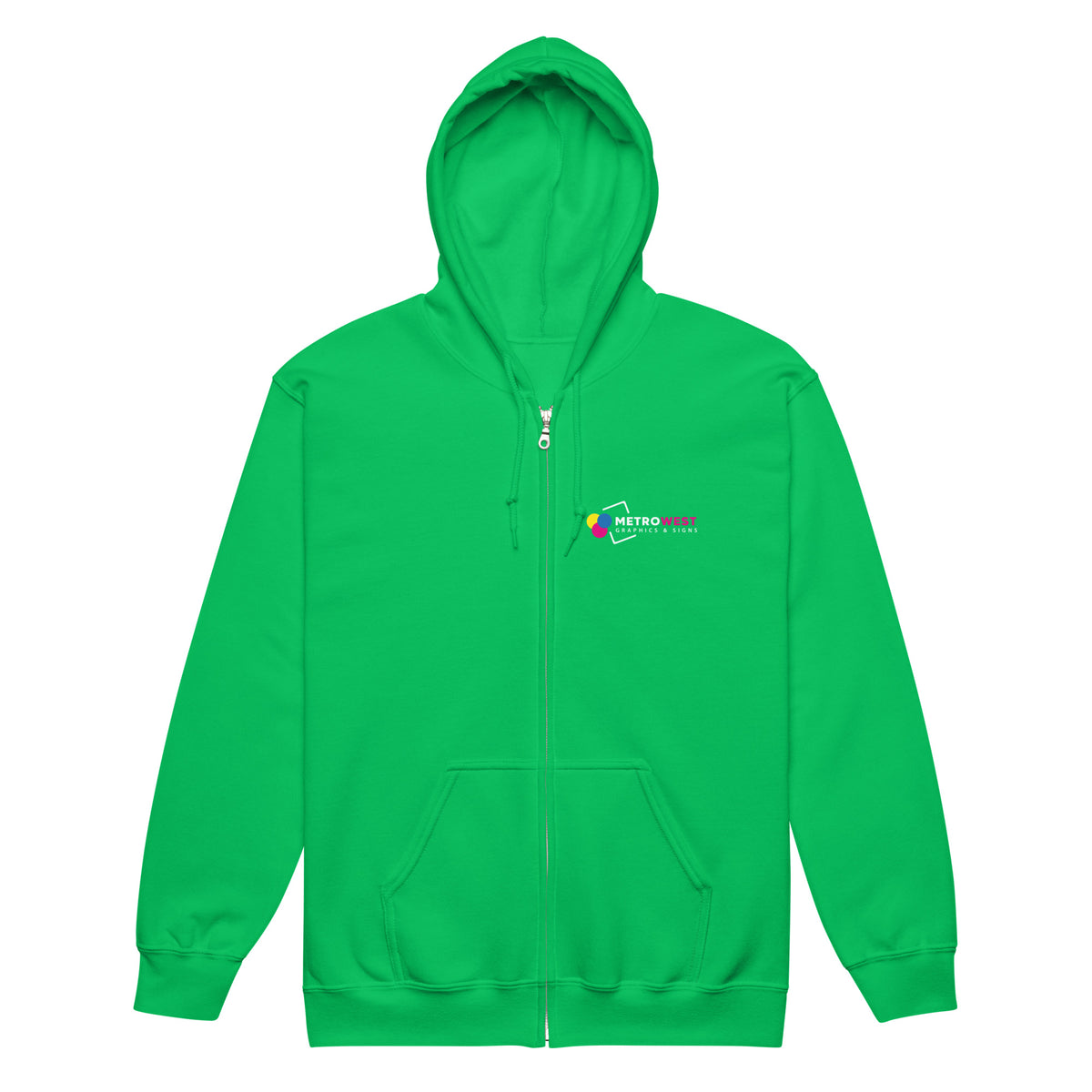 Printed heavy blend zip hoodie for company apparel, view 10