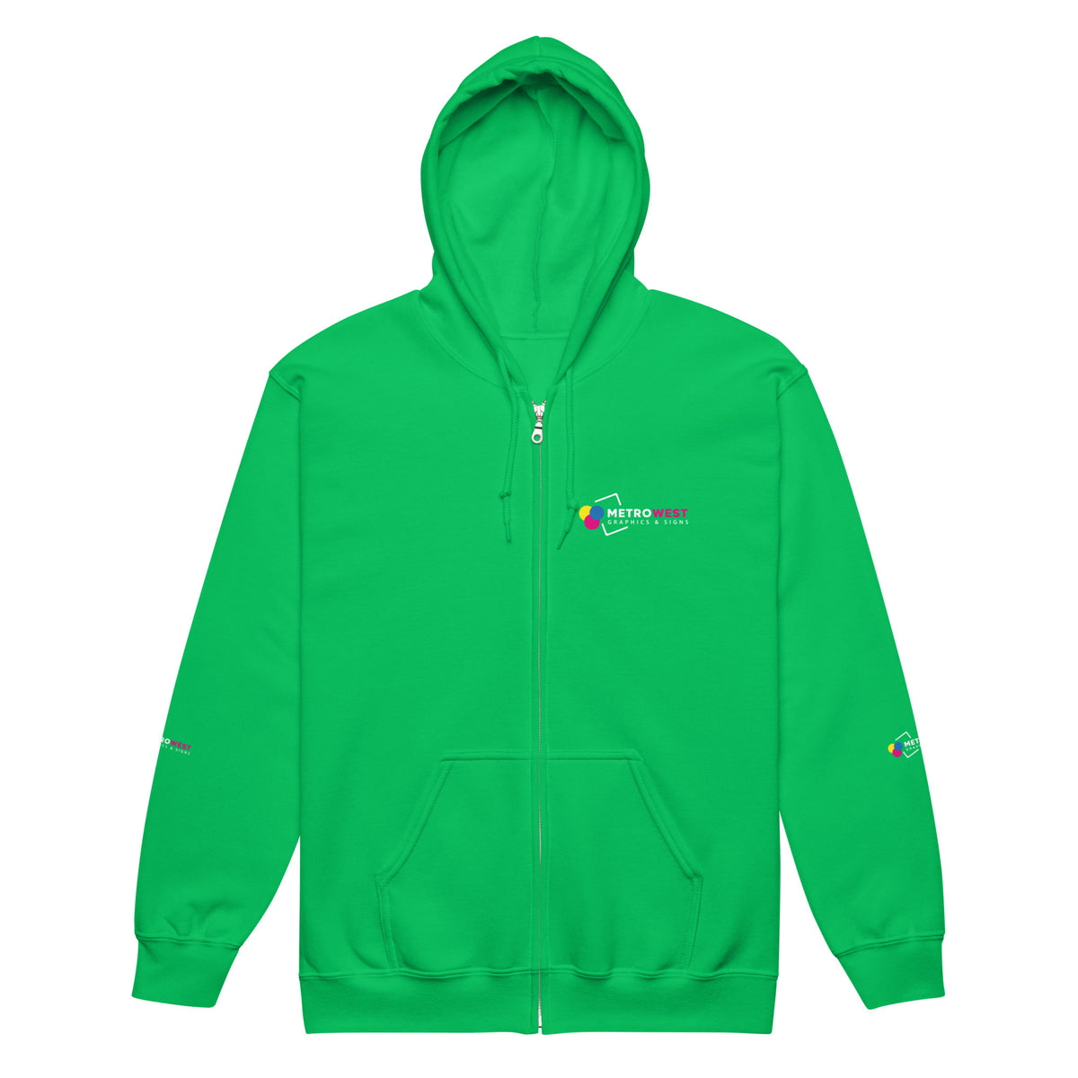 Heavy blend zip hoodie with full-coverage printing, view 10