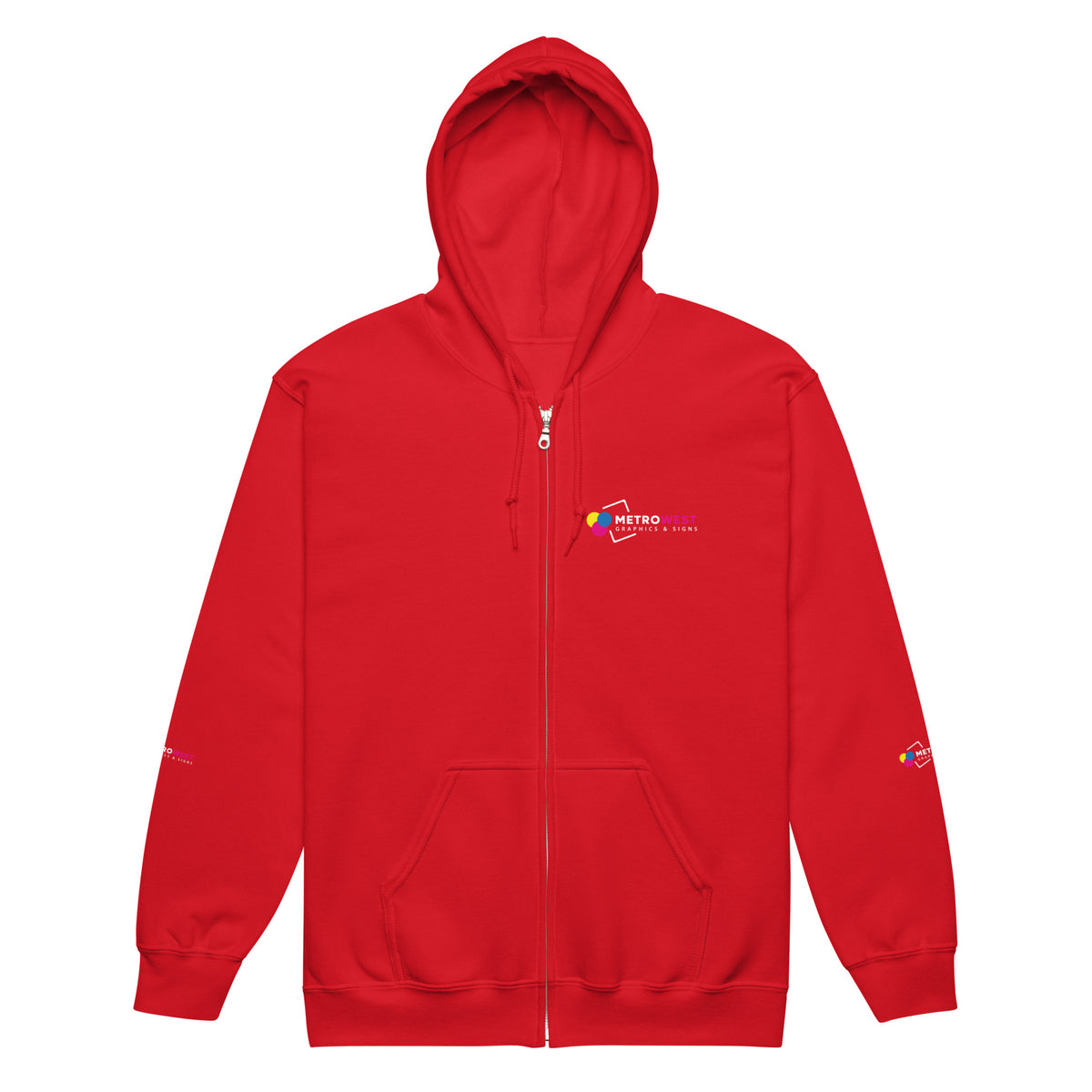Heavy blend zip hoodie with full-coverage printing, view 7