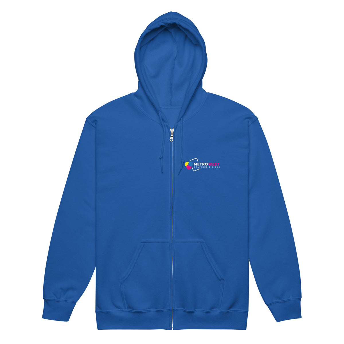 Printed heavy blend zip hoodie for company apparel, view 9
