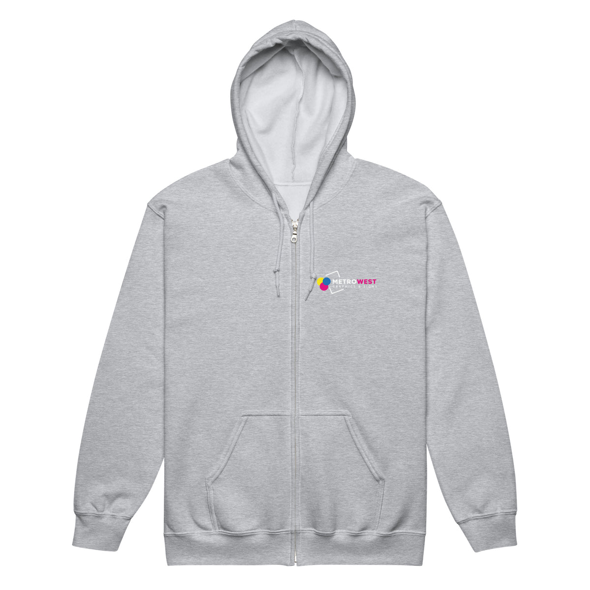 Printed heavy blend zip hoodie for company apparel, view 13