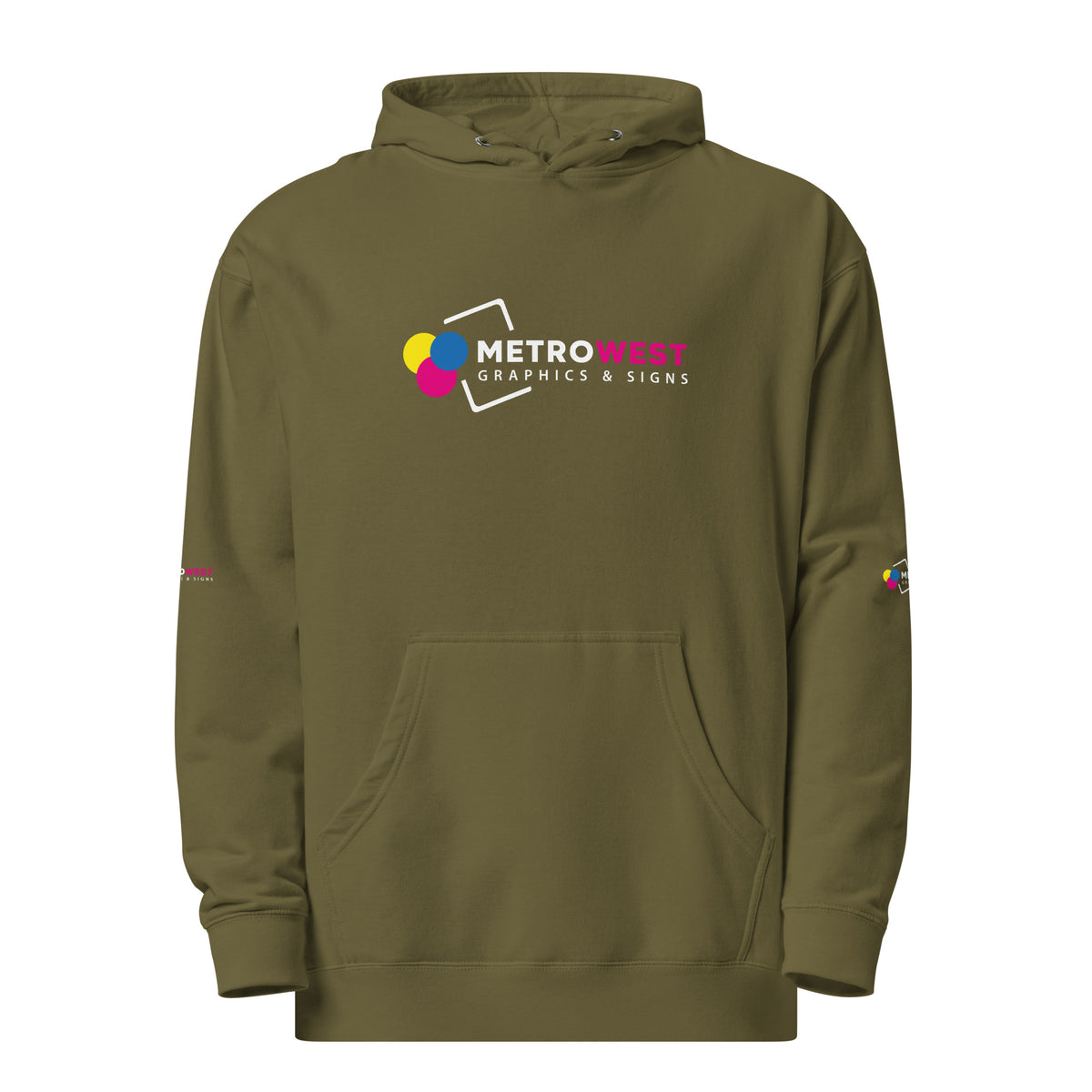 Midweight hoodie with full-coverage printing, view 6