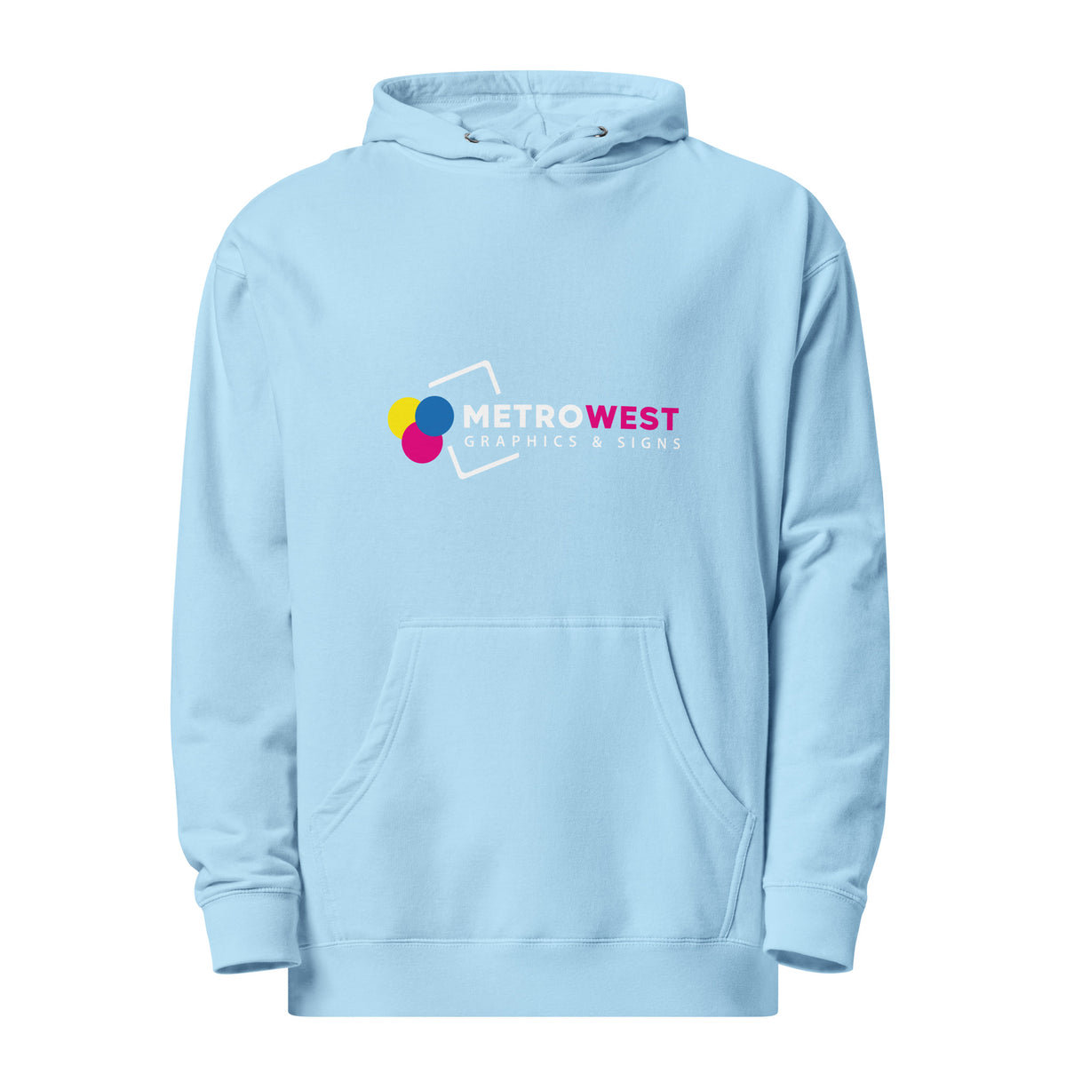 Printed midweight hoodie for company apparel, view 14