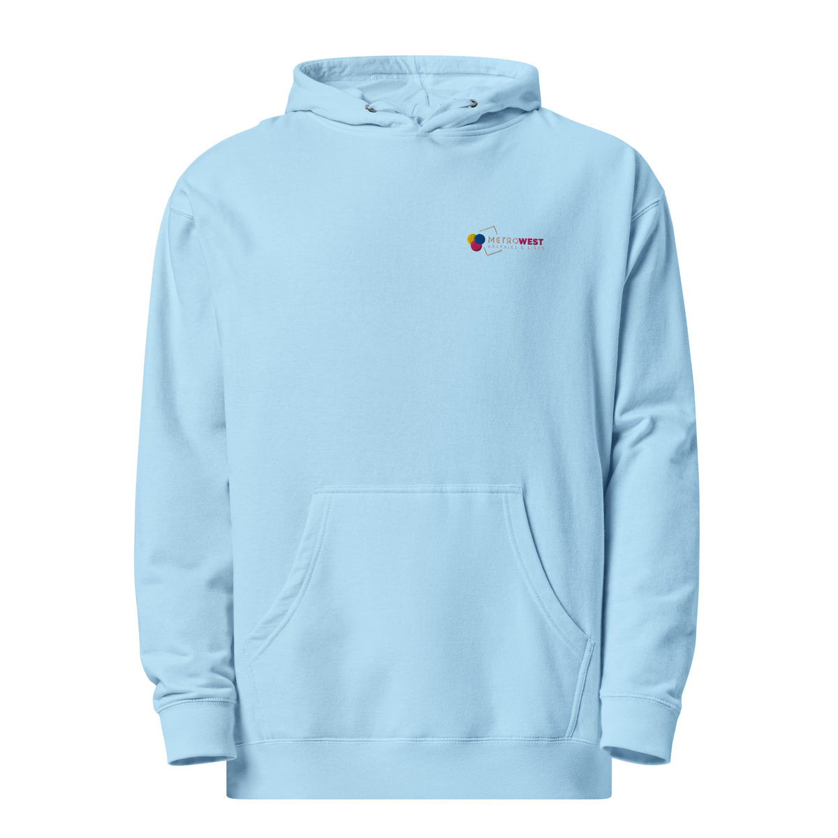 Embroidered midweight hoodie for staff uniforms, view 12
