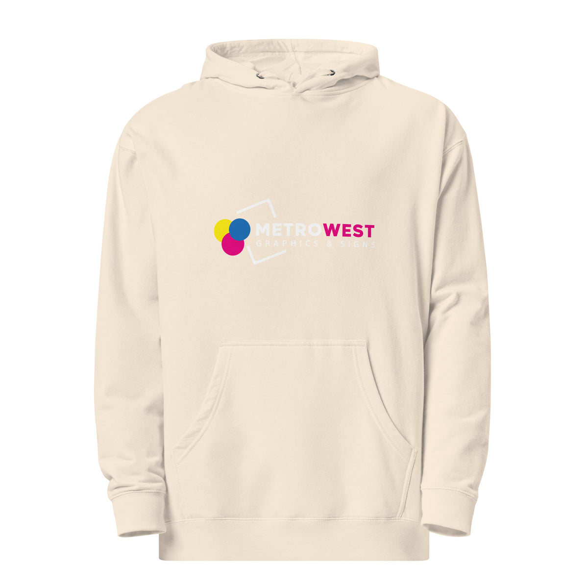 Printed midweight hoodie for company apparel, view 12