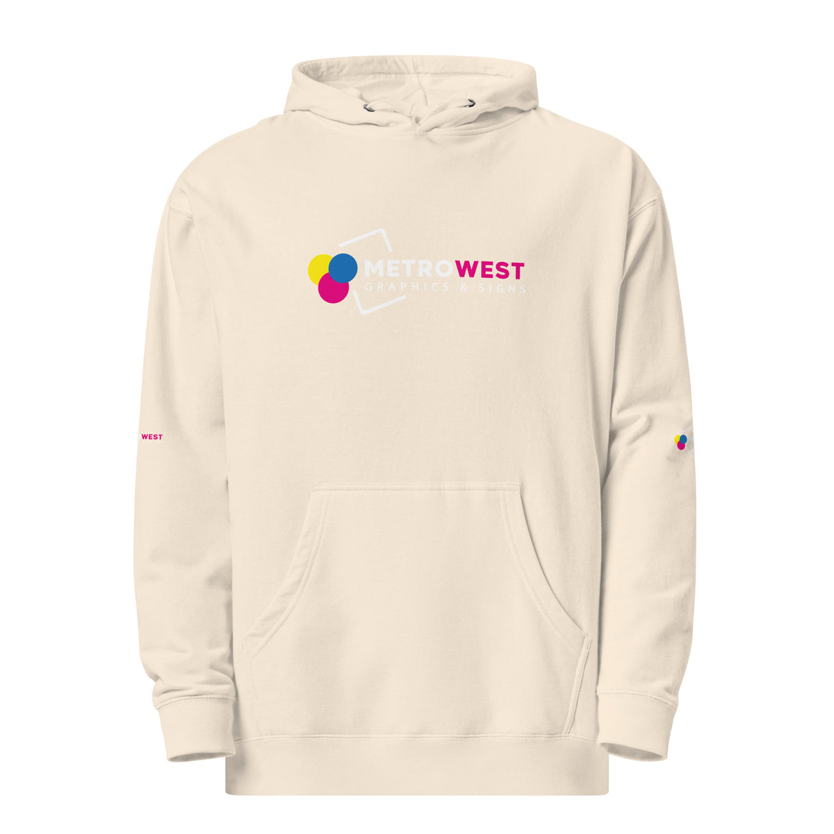 Midweight hoodie with full-coverage printing, view 16