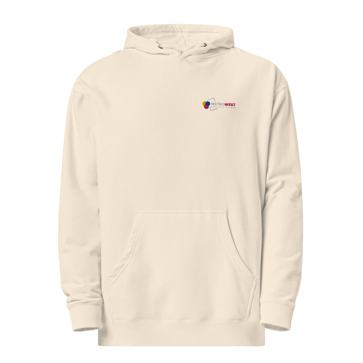 Embroidered midweight hoodie for staff uniforms, view 16