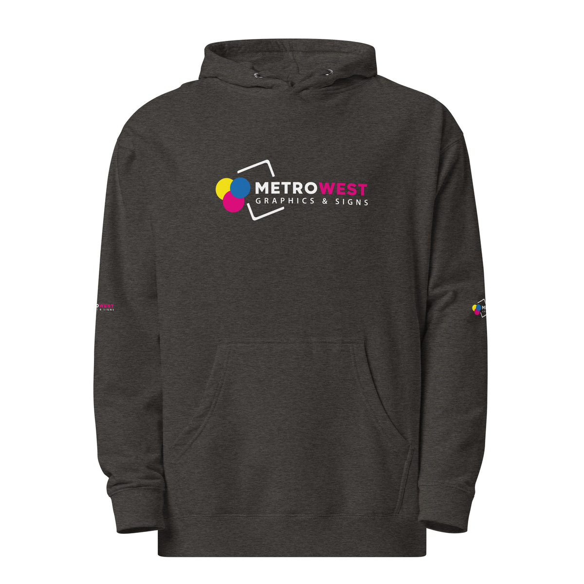 Midweight hoodie with full-coverage printing, view 5