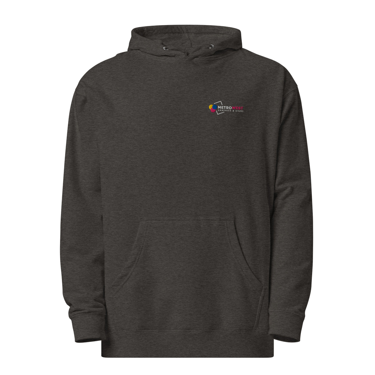 Embroidered midweight hoodie for staff uniforms, view 4