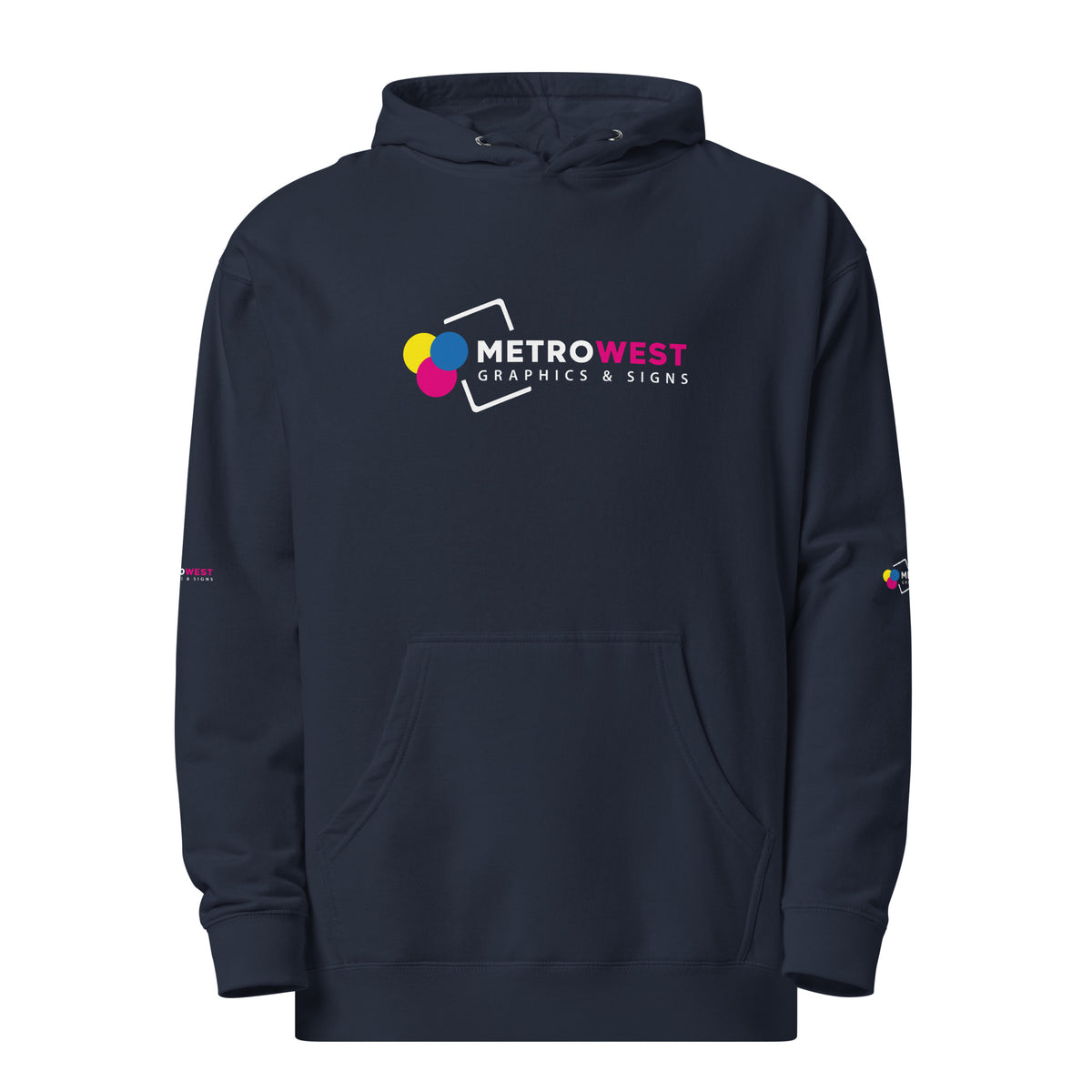 Midweight hoodie with full-coverage printing, view 3