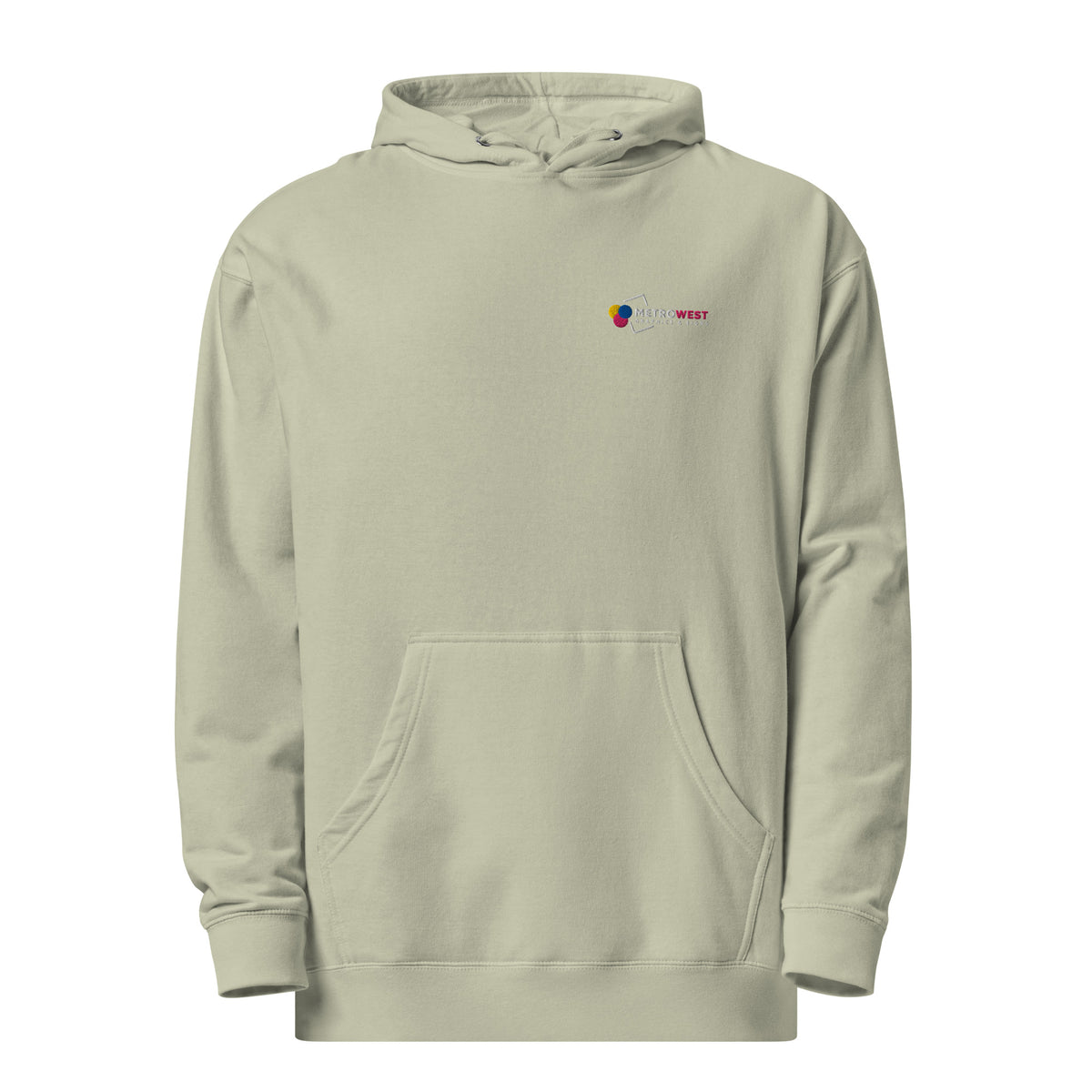 Embroidered midweight hoodie for staff uniforms, view 11