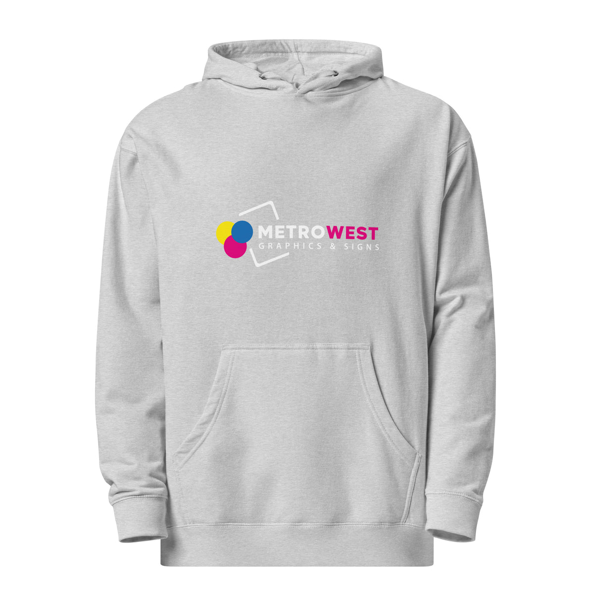 Printed midweight hoodie for company apparel, view 15
