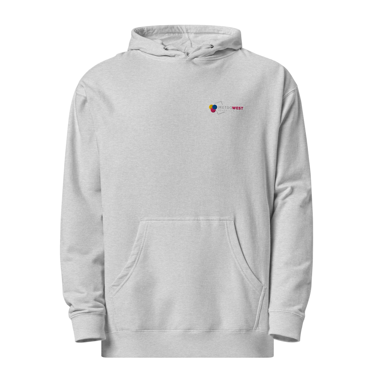 Embroidered midweight hoodie for staff uniforms, view 14