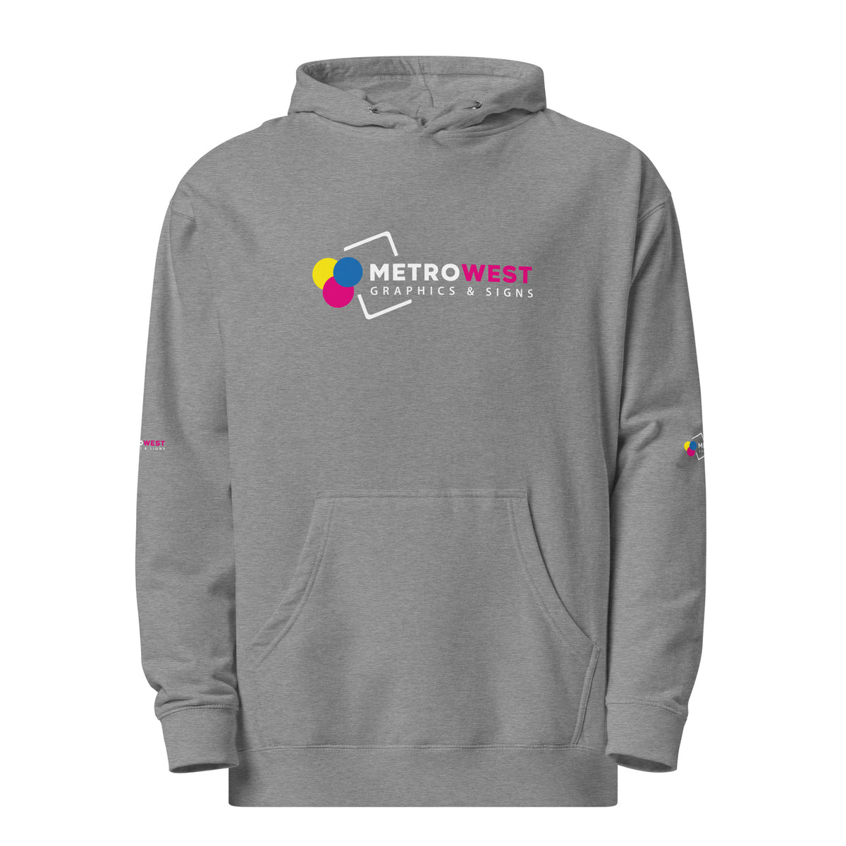 Midweight hoodie with full-coverage printing, view 8