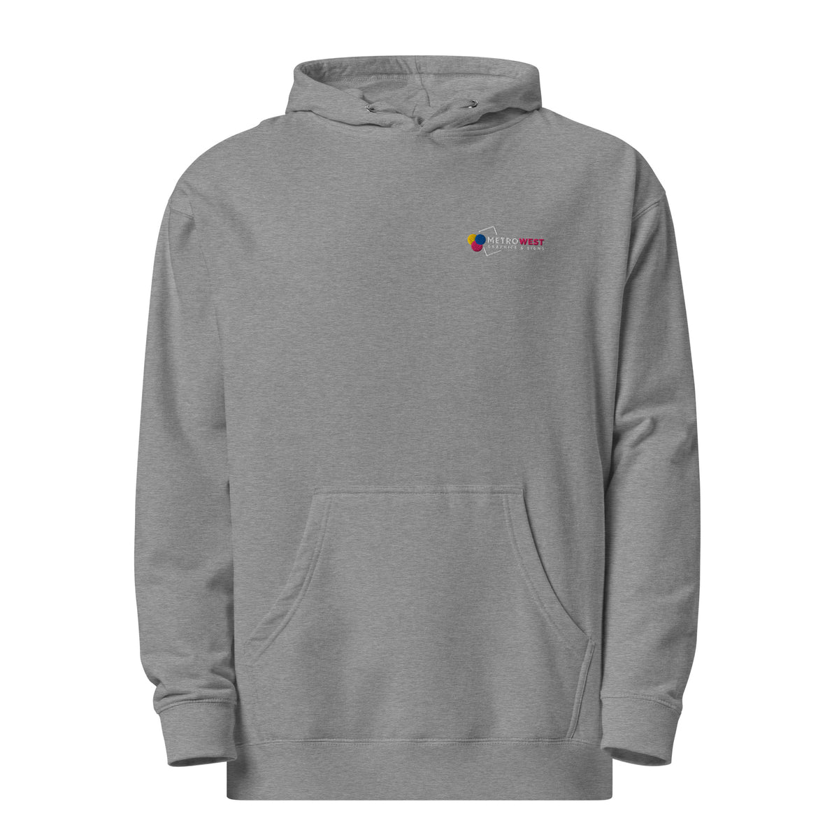 Embroidered midweight hoodie for staff uniforms, view 8