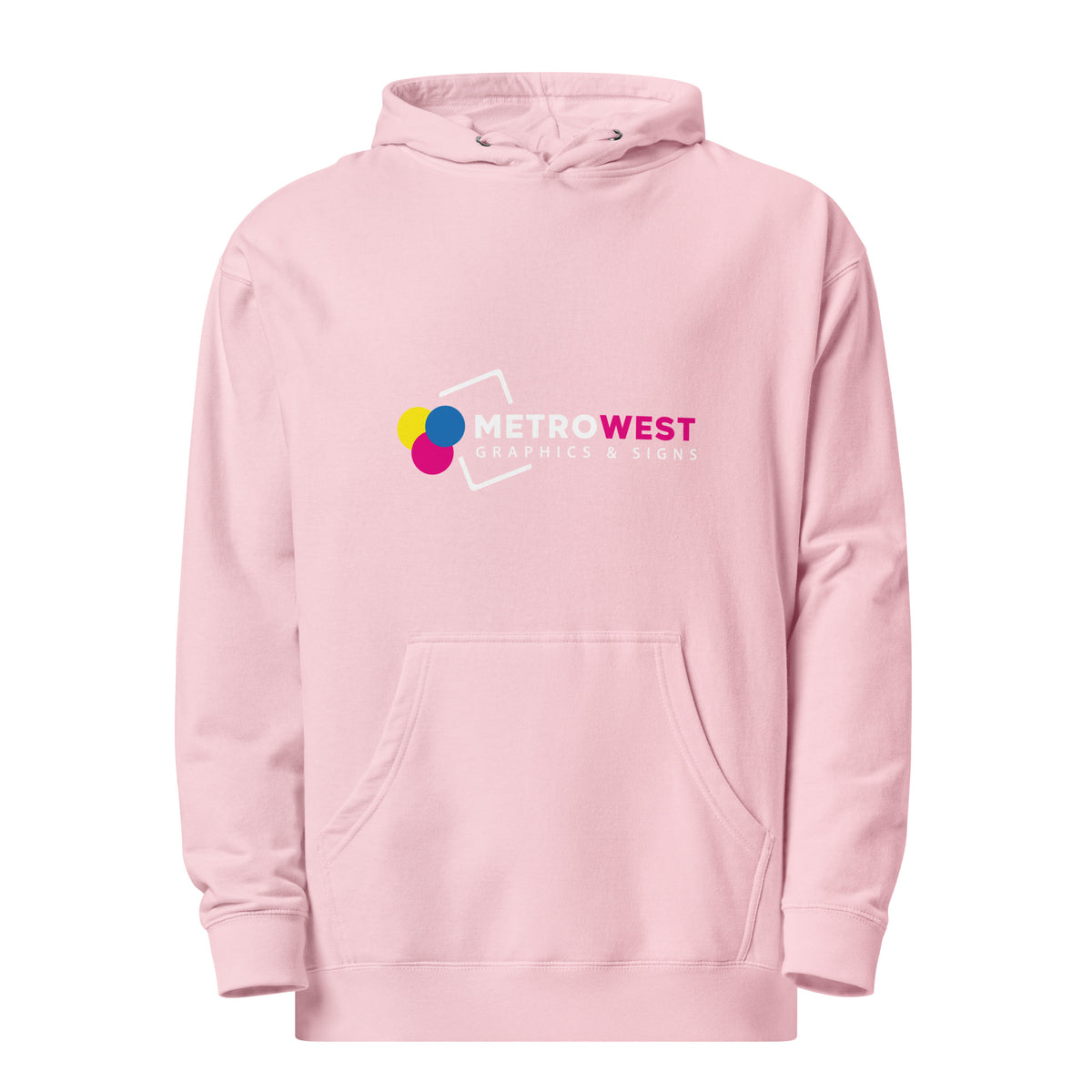 Printed midweight hoodie for company apparel, view 16