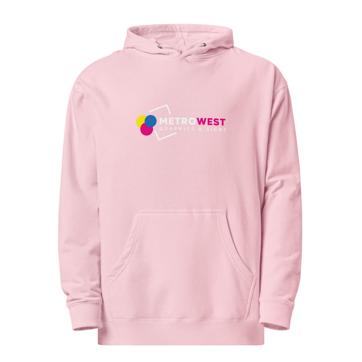 Midweight hoodie printed front and back, view 14