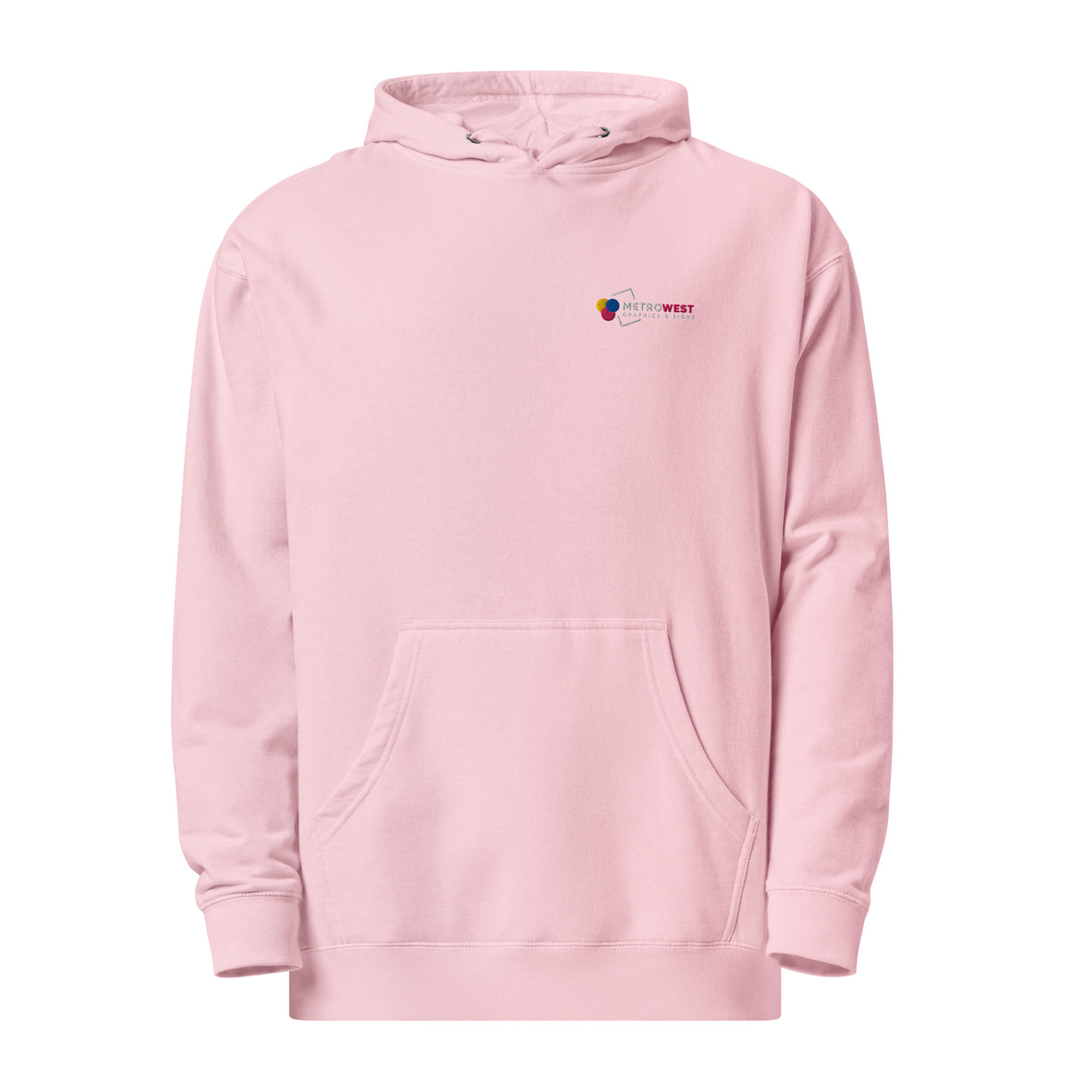 Embroidered midweight hoodie for staff uniforms, view 13