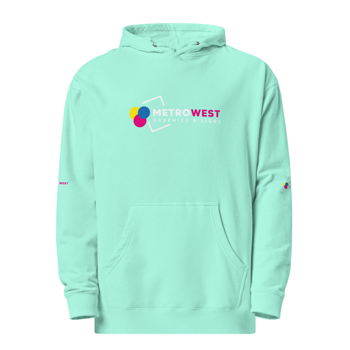 Midweight hoodie with full-coverage printing, view 15