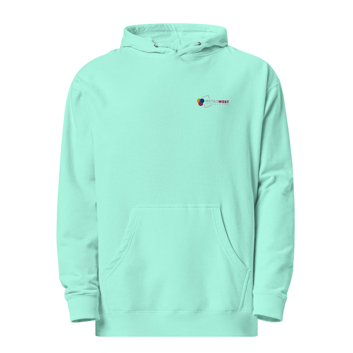 Embroidered midweight hoodie for staff uniforms, view 15