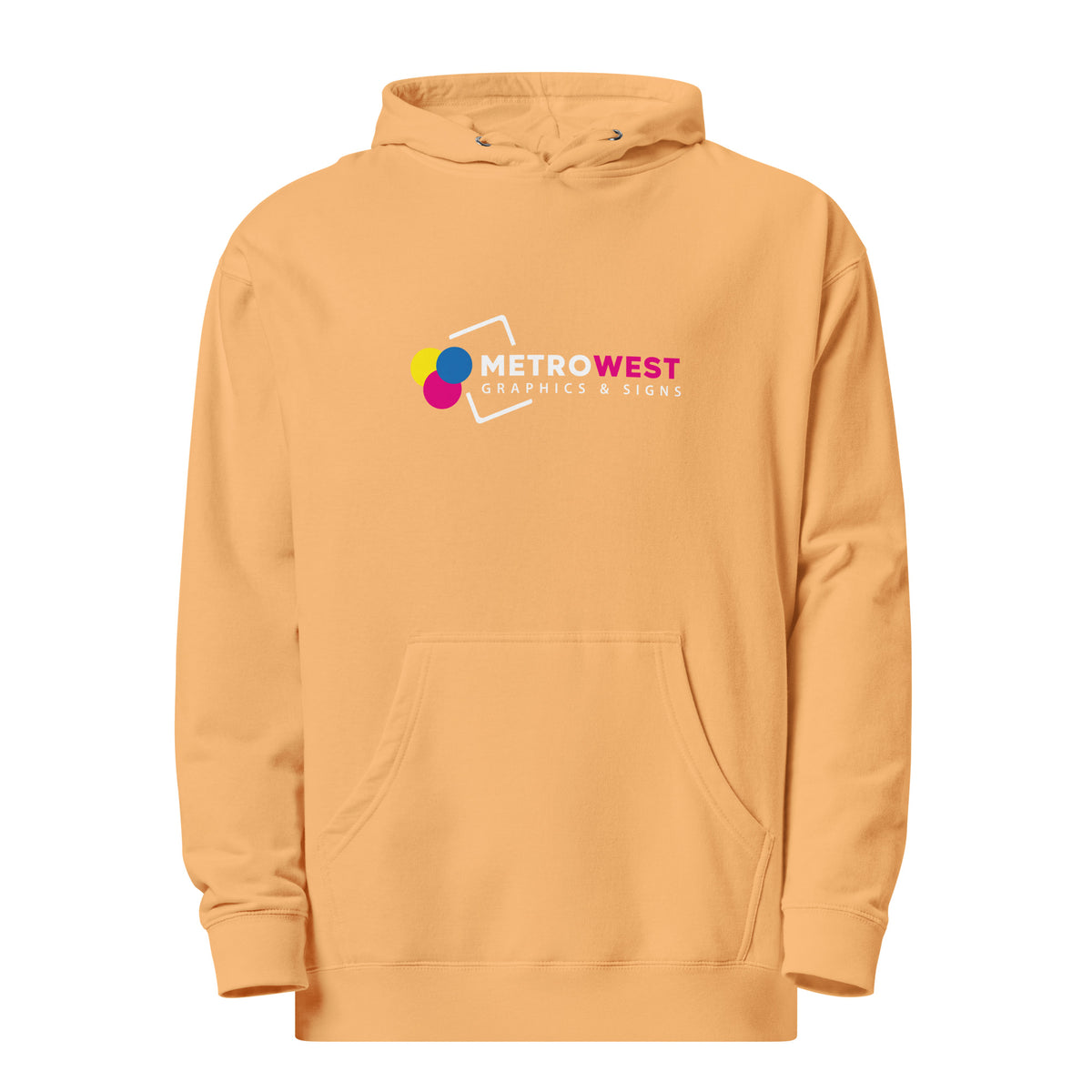 Midweight hoodie printed front and back, view 10