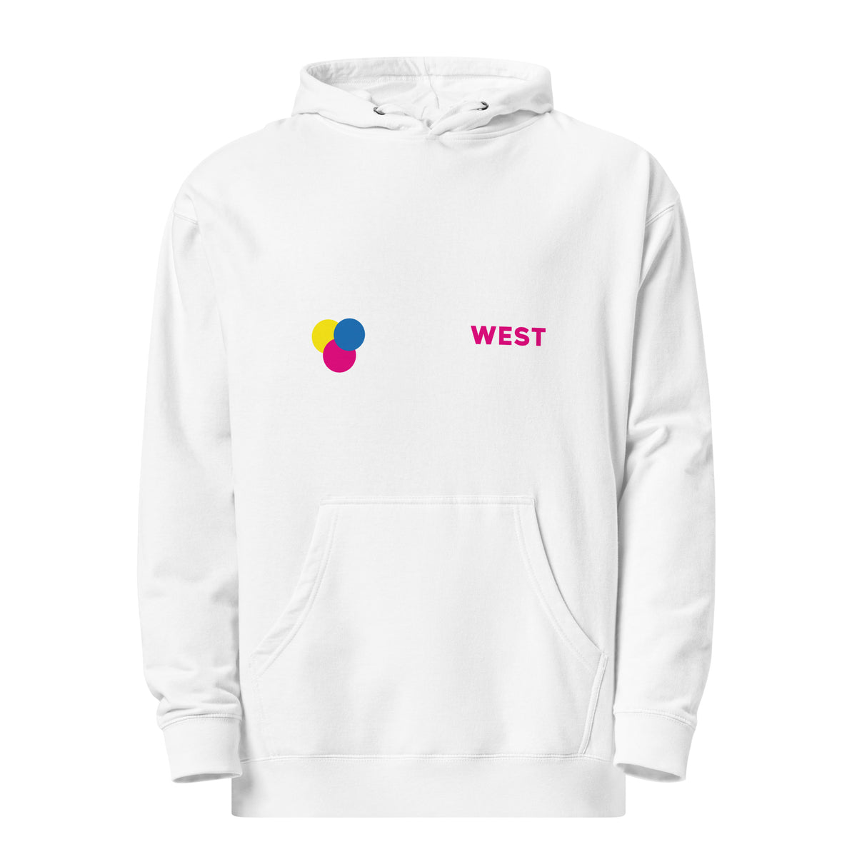 Printed midweight hoodie for company apparel, view 13