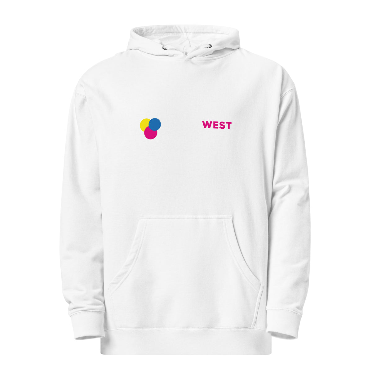 Midweight hoodie printed front and back, view 17