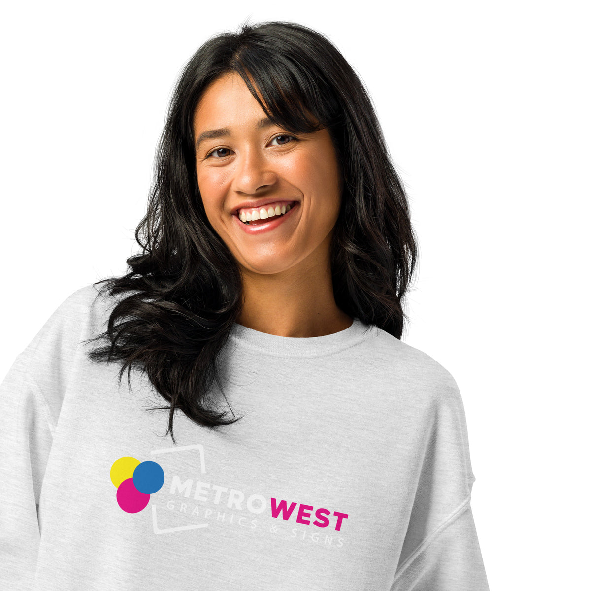 Crewneck sweatshirt with full-coverage printing, view 3