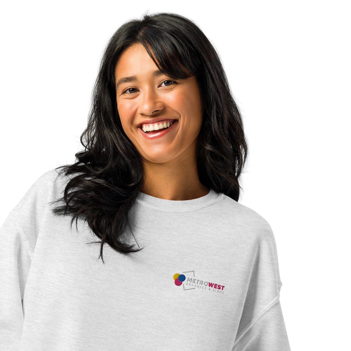 Sweatshirt with embroidered front and printed back, view 11