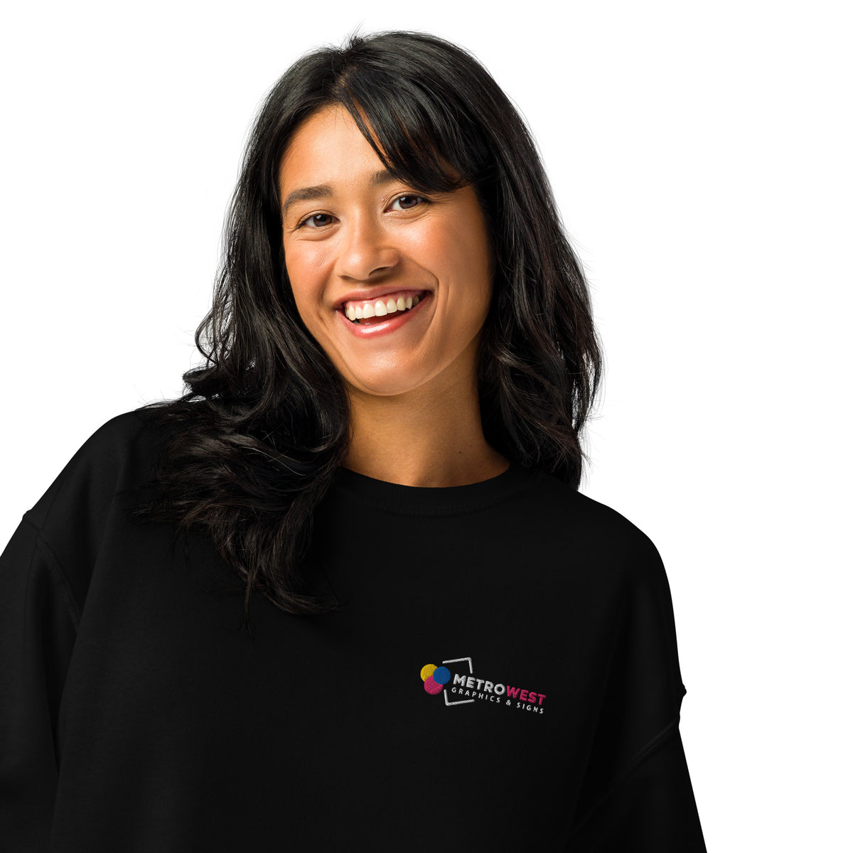 Sweatshirt with embroidered front and printed back, view 9