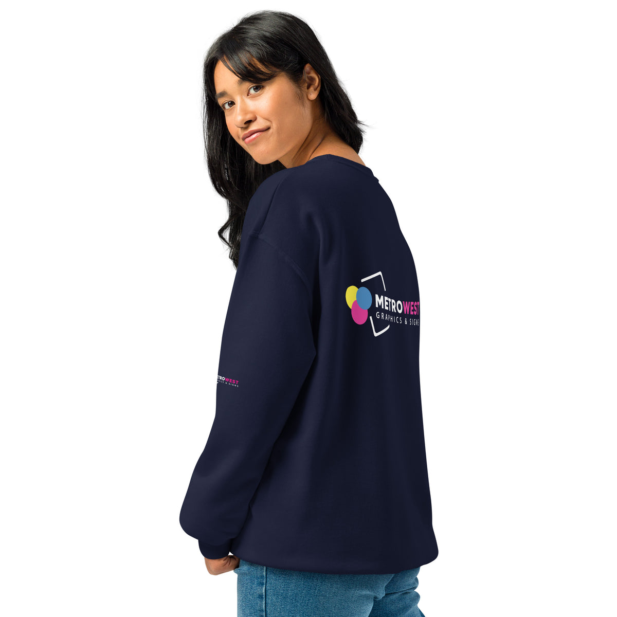 Crewneck sweatshirt with full-coverage printing, view 7