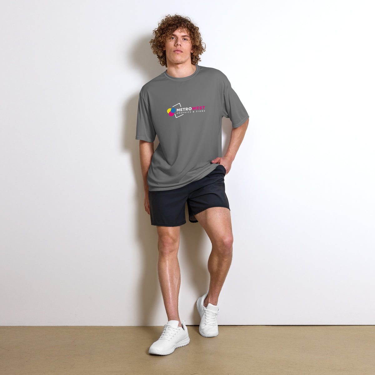 Performance tee printed front and back, view 7