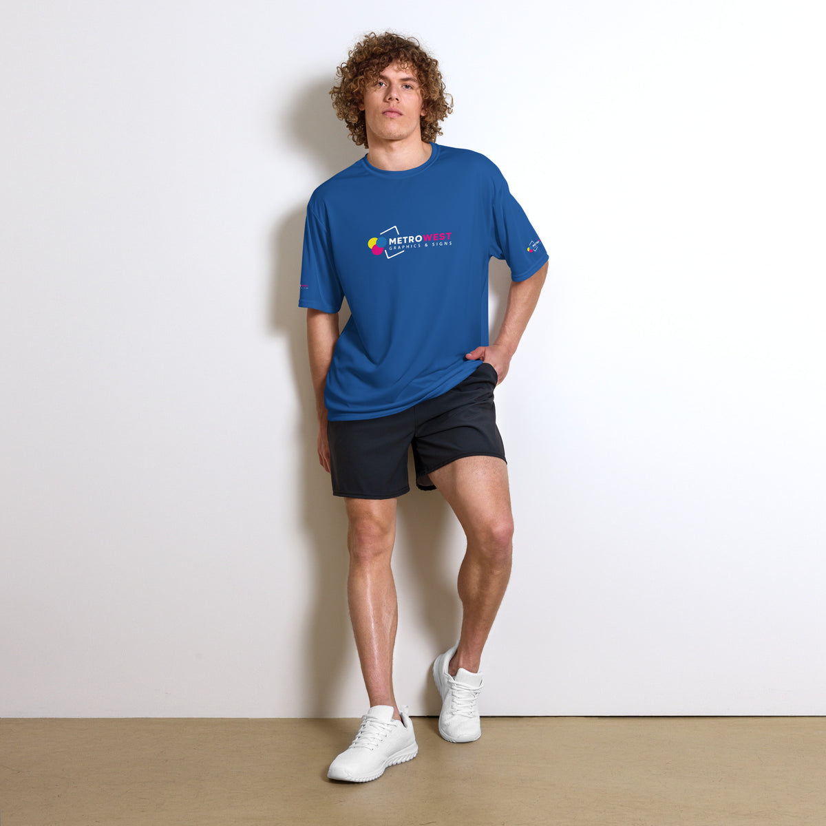 Performance tee with full-coverage printing, view 5