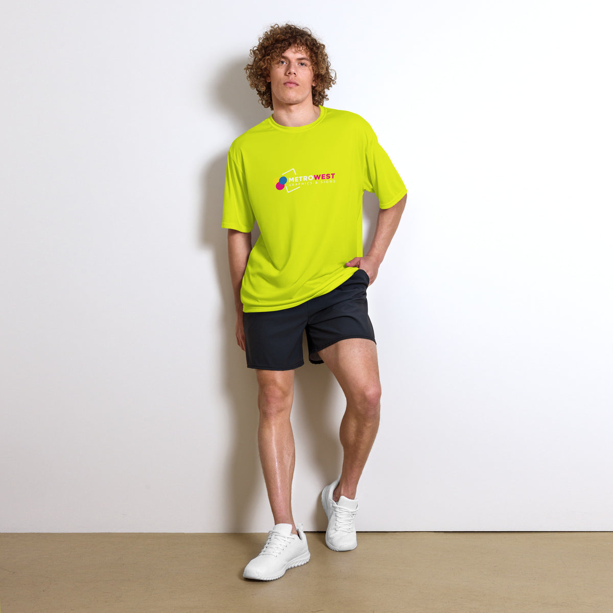 Performance tee printed front and back, view 9