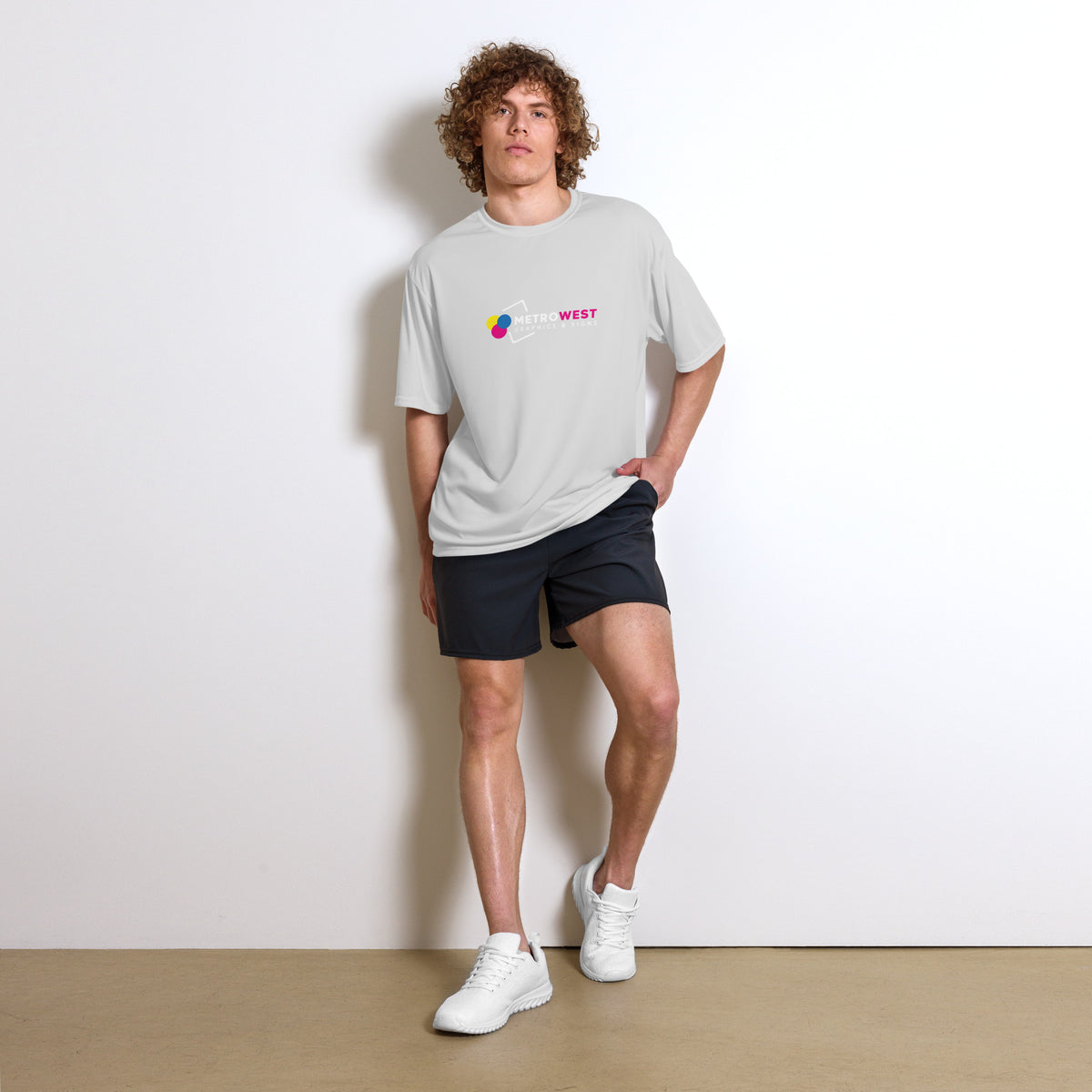 Performance tee printed front and back, view 8