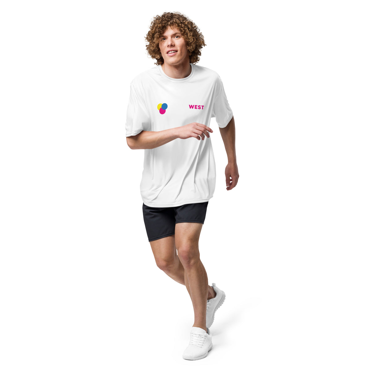 Printed moisture-wicking performance tee, view 7