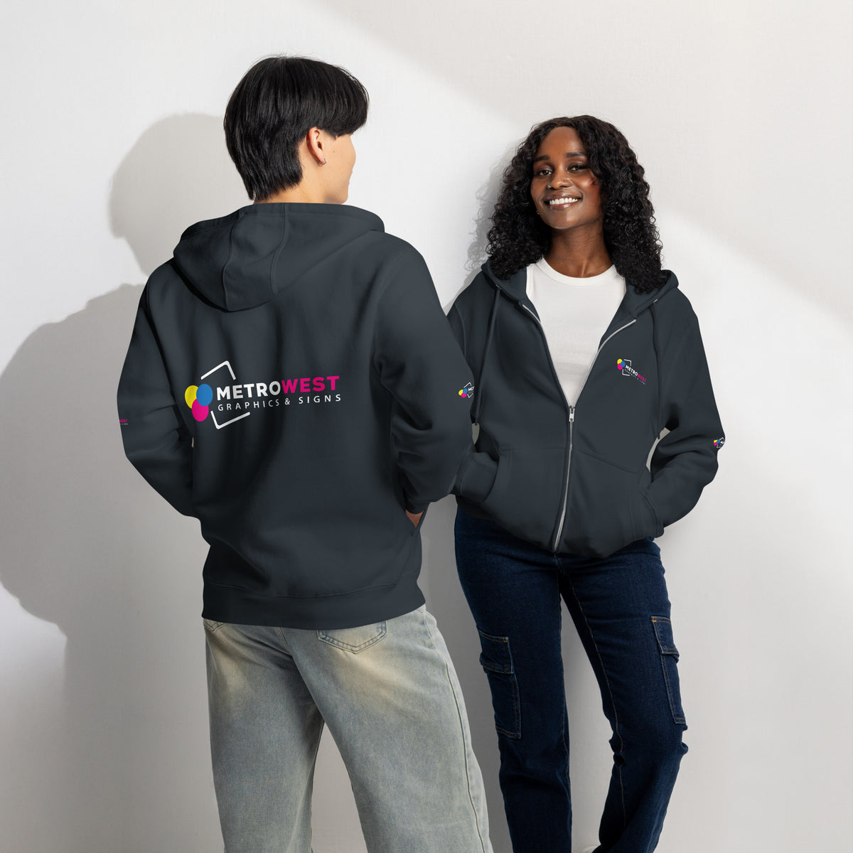 Premium full-zip hoodie with full-coverage printing, view 5