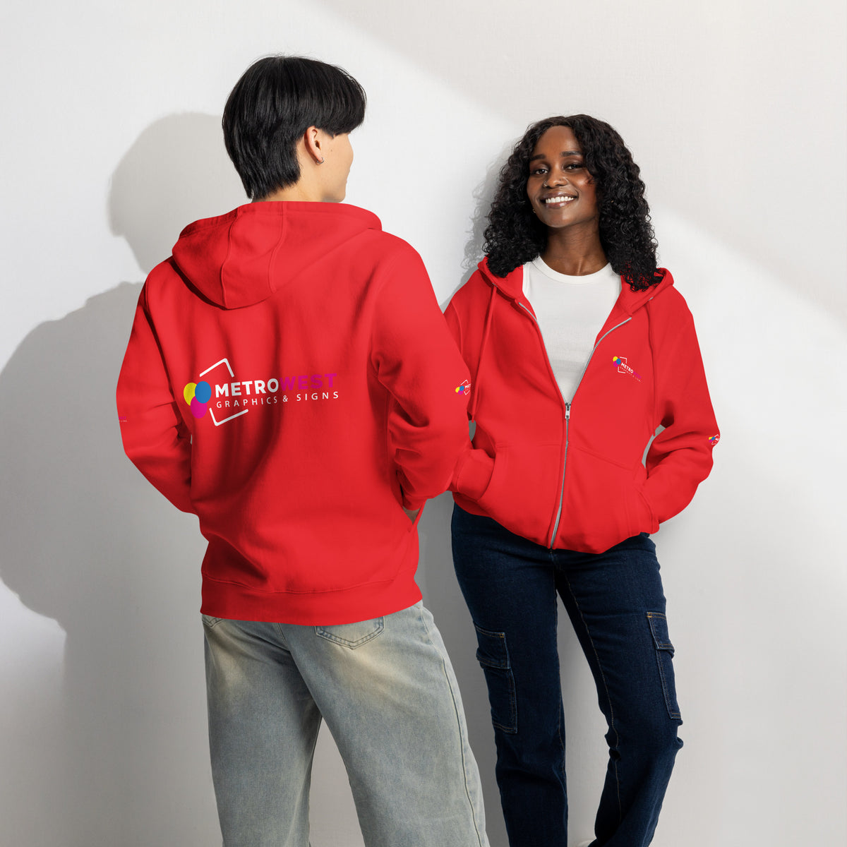 Premium full-zip hoodie with full-coverage printing, view 8