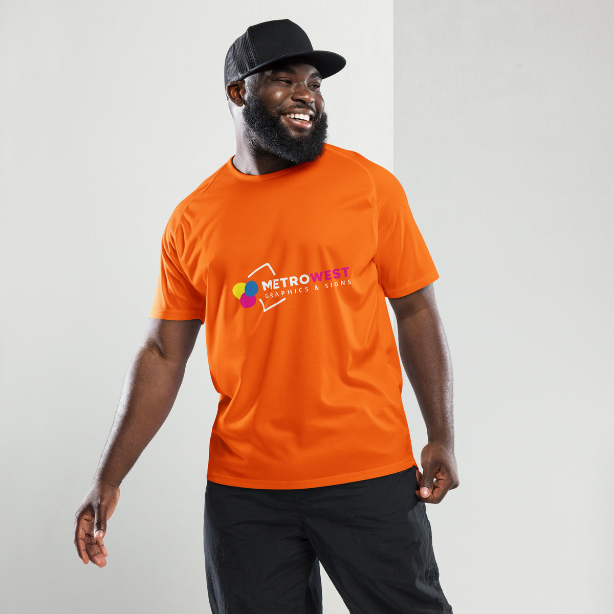 Printed polyester sports jersey, view 4