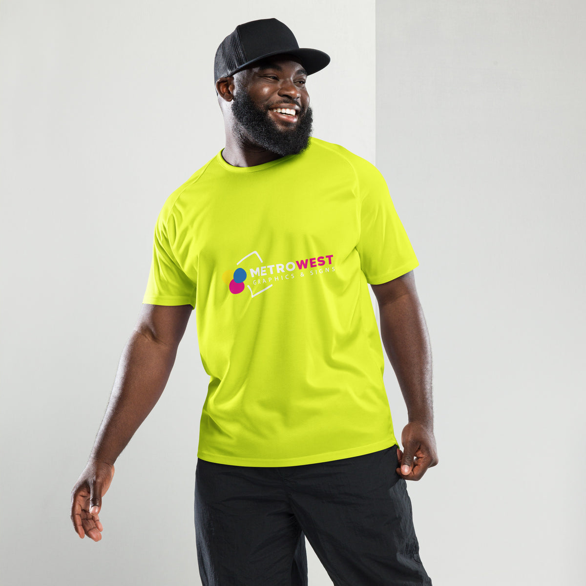Printed polyester sports jersey, view 5