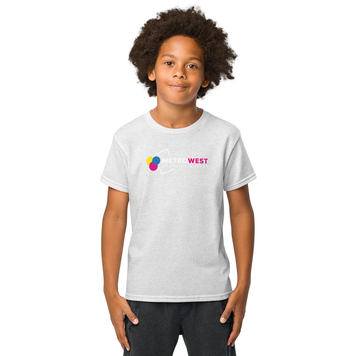 Printed youth sports tee for teams, view 9