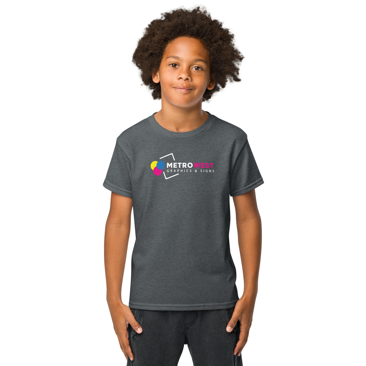 Printed youth sports tee for teams, view 5